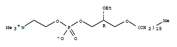 (2R)-2-ethoxy-3-(hexadecyloxy)propyl 2-(trimethylammonio)ethyl phosphateStructure,78858-42-1Structure (2R)-2-ethoxy-3-(hexadecyloxy)propyl 2-(trimethylammonio)ethyl phosphate Structure,78858-42-1Structure