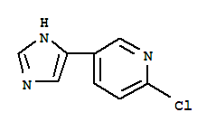 Pyridine, 2-chloro-5-(1h-imidazol-4-yl)-(9ci)Structure,790262-70-3Structure Pyridine, 2-chloro-5-(1h-imidazol-4-yl)-(9ci) Structure,790262-70-3Structure
