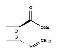Cyclobutanecarboxylic acid, 2-ethenyl-, methyl ester, trans-(9ci) Structure,79091-86-4Structure