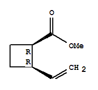 Cyclobutanecarboxylic acid, 2-ethenyl-, methyl ester, cis-(9ci) Structure,79091-87-5Structure