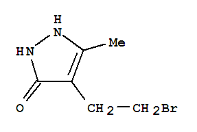3H-pyrazol-3-one,4-(2-bromoethyl)-1,2-dihydro-5-methyl-(9ci)Structure,791049-61-1Structure 3H-pyrazol-3-one,4-(2-bromoethyl)-1,2-dihydro-5-methyl-(9ci) Structure,791049-61-1Structure
