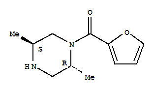 Piperazine, 1-(2-furanylcarbonyl)-2,5-dimethyl-, trans-(9ci)Structure,791533-50-1Structure Piperazine, 1-(2-furanylcarbonyl)-2,5-dimethyl-, trans-(9ci) Structure,791533-50-1Structure