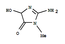 4H-imidazol-4-one,2-amino-3,5-dihydro-5-hydroxy-3-methyl-(9ci)Structure,791553-25-8Structure 4H-imidazol-4-one,2-amino-3,5-dihydro-5-hydroxy-3-methyl-(9ci) Structure,791553-25-8Structure