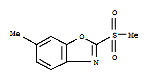 Benzoxazole,6-methyl-2-(methylsulfonyl)-(9ci)Structure,791594-35-9Structure Benzoxazole,6-methyl-2-(methylsulfonyl)-(9ci) Structure,791594-35-9Structure