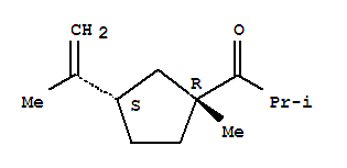 (9ci)-2-甲基-1-[(1r,3s)-1-甲基-3-(1-甲基乙烯)環(huán)戊基]-1-丙酮結構式_791620-50-3結構式