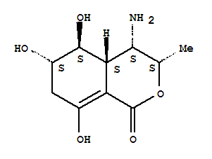 1H-2-benzopyran-1-one,4-amino-3,4,4a,5,6,7-hexahydro-5,6,8-trihydroxy-3-methyl-,(3alpha,4alpha,4abta,5bta,6alpha)-(9ci)Structure,791740-94-8Structure 1H-2-benzopyran-1-one,4-amino-3,4,4a,5,6,7-hexahydro-5,6,8-trihydroxy-3-methyl-,(3alpha,4alpha,4abta,5bta,6alpha)-(9ci) Structure,791740-94-8Structure