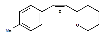 (9ci)-四氫-2-[(1z)-2-(4-甲基苯基)乙烯]-2H-吡喃結(jié)構(gòu)式_791823-87-5結(jié)構(gòu)式