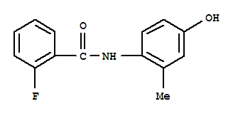 (9ci)-2-氟-n-(4-羥基-2-甲基苯基)-苯甲酰胺結(jié)構(gòu)式_791832-43-4結(jié)構(gòu)式