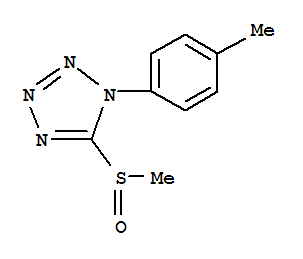 (9ci)-1-(4-甲基苯基)-5-(甲基亞磺?；?-1H-四唑結構式_792950-21-1結構式