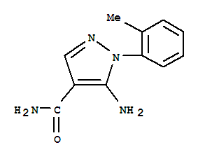 (9ci)-5-氨基-1-(2-甲基苯基)-1H-吡唑-4-羧酰胺結(jié)構(gòu)式_792953-11-8結(jié)構(gòu)式
