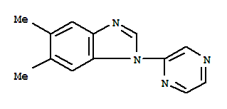 1H-benzimidazole,5,6-dimethyl-1-pyrazinyl-(9ci)Structure,796053-41-3Structure 1H-benzimidazole,5,6-dimethyl-1-pyrazinyl-(9ci) Structure,796053-41-3Structure