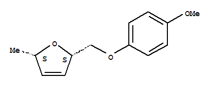 (2s,5s)-(9ci)-2,5-二氫-2-[(4-甲氧基苯氧基)甲基]-5-甲基-呋喃結(jié)構(gòu)式_796843-77-1結(jié)構(gòu)式