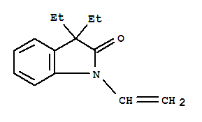 (9ci)-1-乙烯-3,3-二乙基-1,3-二氫-2H-吲哚-2-酮結(jié)構(gòu)式_797051-86-6結(jié)構(gòu)式