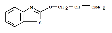 Benzothiazole, 2-[(3-methyl-2-butenyl)oxy]-(9ci) Structure,79714-85-5Structure