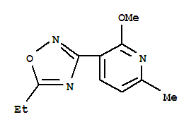 Pyridine, 3-(5-ethyl-1,2,4-oxadiazol-3-yl)-2-methoxy-6-methyl-(9ci)Structure,797770-41-3Structure Pyridine, 3-(5-ethyl-1,2,4-oxadiazol-3-yl)-2-methoxy-6-methyl-(9ci) Structure,797770-41-3Structure