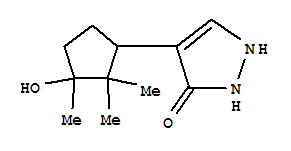 3H-pyrazol-3-one,1,2-dihydro-4-(3-hydroxy-2,2,3-trimethylcyclopentyl)-(9ci)Structure,798554-10-6Structure 3H-pyrazol-3-one,1,2-dihydro-4-(3-hydroxy-2,2,3-trimethylcyclopentyl)-(9ci) Structure,798554-10-6Structure