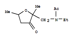 Acetamide, n-ethyl-n-(tetrahydro-2,5-dimethyl-3-oxofurfuryl)-(5ci)Structure,799248-10-5Structure Acetamide, n-ethyl-n-(tetrahydro-2,5-dimethyl-3-oxofurfuryl)-(5ci) Structure,799248-10-5Structure
