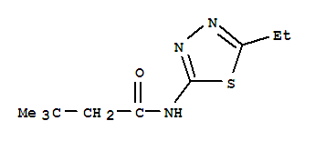 (9ci)-n-(5-乙基-1,3,4-噻二唑-2-基)-3,3-二甲基-丁酰胺結(jié)構(gòu)式_799252-12-3結(jié)構(gòu)式