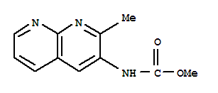 Carbamic acid, (2-methyl-1,8-naphthyridin-3-yl)-, methyl ester (9ci) Structure,799288-97-4Structure
