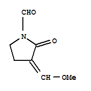 1-Pyrrolidinecarboxaldehyde, 3-(methoxymethylene)-2-oxo-(9ci)Structure,79961-91-4Structure 1-Pyrrolidinecarboxaldehyde, 3-(methoxymethylene)-2-oxo-(9ci) Structure,79961-91-4Structure