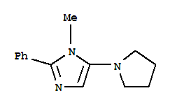 (9ci)-1-甲基-2-苯基-5-(1-吡咯烷)-1H-咪唑結構式_799813-89-1結構式