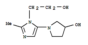 (9ci)-5-(3-羥基-1-吡咯烷)-2-甲基-1H-咪唑-1-乙醇結(jié)構(gòu)式_799814-03-2結(jié)構(gòu)式