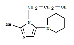 (9ci)-2-甲基-5-(1-哌啶基)-1H-咪唑-1-乙醇結(jié)構(gòu)式_799814-14-5結(jié)構(gòu)式