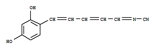 Cyanamide, [5-(2,4-dihydroxyphenyl)-2,4-pentadienylidene]-(8ci) Structure,801141-82-2Structure