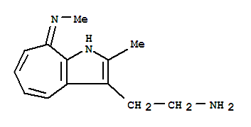 Cyclohepta[b]pyrrole, 3-(2-aminoethyl)-1,8-dihydro-2-methyl-8-(methylimino)-(8ci) Structure,801166-02-9Structure