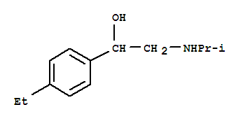 (8ci)-p-乙基-alpha-[(異丙基氨基)甲基]-芐醇結(jié)構(gòu)式_801186-96-9結(jié)構(gòu)式