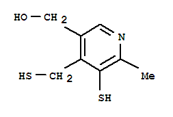 3-Pyridinemethanol,5-mercapto-4-(mercaptomethyl)-6-methyl-(8ci)Structure,801201-91-2Structure 3-Pyridinemethanol,5-mercapto-4-(mercaptomethyl)-6-methyl-(8ci) Structure,801201-91-2Structure
