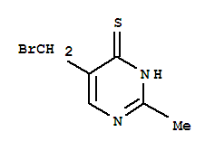 (8ci)-5-(溴甲基)-2-甲基-4-嘧啶硫醇結(jié)構(gòu)式_801989-89-9結(jié)構(gòu)式