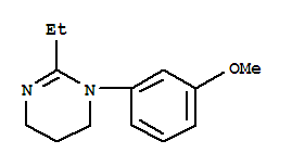 Pyrimidine, 2-ethyl-1,4,5,6-tetrahydro-1-(m-methoxyphenyl)-(8ci)Structure,802282-83-3Structure Pyrimidine, 2-ethyl-1,4,5,6-tetrahydro-1-(m-methoxyphenyl)-(8ci) Structure,802282-83-3Structure