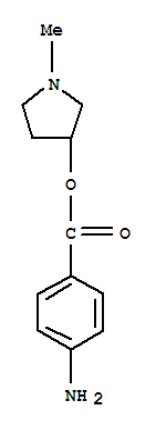 3-Pyrrolidinol,1-methyl-,p-aminobenzoate(ester)(8ci)Structure,802324-32-9Structure 3-Pyrrolidinol,1-methyl-,p-aminobenzoate(ester)(8ci) Structure,802324-32-9Structure