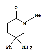 2-Piperidone,5-amino-1-methyl-5-phenyl-(8ci)Structure,802555-69-7Structure 2-Piperidone,5-amino-1-methyl-5-phenyl-(8ci) Structure,802555-69-7Structure