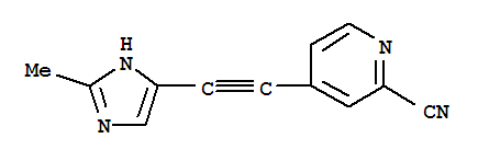 2-Pyridinecarbonitrile,4-[(2-methyl-1h-imidazol-4-yl)ethynyl]-(9ci) Structure,802906-44-1Structure