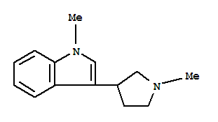 (9ci)-1-甲基-3-(1-甲基-3-吡咯烷)-1H-吲哚結(jié)構(gòu)式_803650-01-3結(jié)構(gòu)式