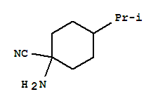 Cyclohexanecarbonitrile, 1-amino-4-(1-methylethyl)-(9ci)Structure,804433-45-2Structure Cyclohexanecarbonitrile, 1-amino-4-(1-methylethyl)-(9ci) Structure,804433-45-2Structure