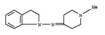 (9ci)-2,3-二氫-n-(1-甲基-4-哌啶亞基)-1H-吲哚-1-胺結構式_804445-12-3結構式