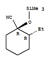 Cyclohexanecarbonitrile, 2-ethyl-1-[(trimethylsilyl)oxy]-, (1r,2r)-rel-(9ci) Structure,804563-35-7Structure