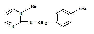 Benzenemethanamine, 4-methoxy-n-(1-methyl-2(1h)-pyrimidinylidene)-(9ci)Structure,805196-35-4Structure Benzenemethanamine, 4-methoxy-n-(1-methyl-2(1h)-pyrimidinylidene)-(9ci) Structure,805196-35-4Structure