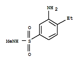Benzenesulfonamide, 3-amino-4-ethyl-n-methyl-(9ci)Structure,805962-10-1Structure Benzenesulfonamide, 3-amino-4-ethyl-n-methyl-(9ci) Structure,805962-10-1Structure