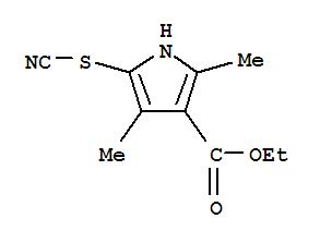(9ci)-2,4-二甲基-5-硫代氰?；?1H-吡咯-3-羧酸乙酯結(jié)構(gòu)式_806632-20-2結(jié)構(gòu)式