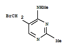 (9ci)-5-(溴甲基)-n,2-二甲基-4-嘧啶胺結(jié)構(gòu)式_806638-53-9結(jié)構(gòu)式