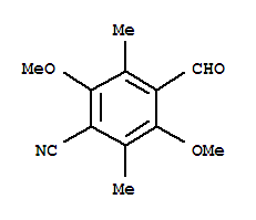 Benzonitrile, 4-formyl-2,5-dimethoxy-3,6-dimethyl-(9ci)Structure,807628-70-2Structure Benzonitrile, 4-formyl-2,5-dimethoxy-3,6-dimethyl-(9ci) Structure,807628-70-2Structure