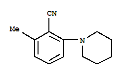 Benzonitrile, 2-methyl-6-(1-piperidinyl)-(9ci)Structure,808133-84-8Structure Benzonitrile, 2-methyl-6-(1-piperidinyl)-(9ci) Structure,808133-84-8Structure