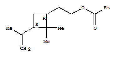 Cyclobutaneethanol, 2,2-dimethyl-3-(1-methylethenyl)-, propanoate, (1r,3s)-(9ci) Structure,808229-87-0Structure