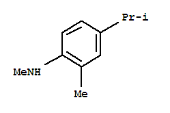 Benzenamine, n,2-dimethyl-4-(1-methylethyl)-(9ci)Structure,80826-02-4Structure Benzenamine, n,2-dimethyl-4-(1-methylethyl)-(9ci) Structure,80826-02-4Structure