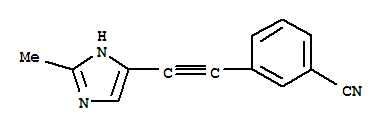 Benzonitrile, 3-[(2-methyl-1h-imidazol-4-yl)ethynyl]-(9ci) Structure,808773-42-4Structure