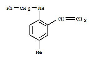 Benzenemethanamine, n-(2-ethenyl-4-methylphenyl)-(9ci)Structure,809231-07-0Structure Benzenemethanamine, n-(2-ethenyl-4-methylphenyl)-(9ci) Structure,809231-07-0Structure